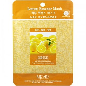 Маска тканевая лимон Lemon Essence Mask 23гр