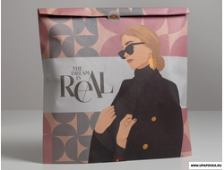 Пакет упаковочные «The dream is real», 30 × 40 × 6 см