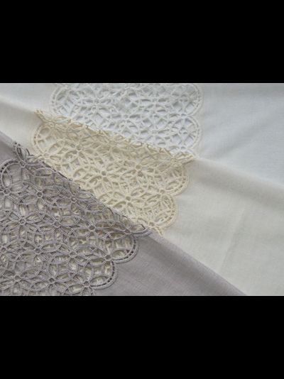 Арт. B75173501. Вуалевая ткань с ришелье для легких штор