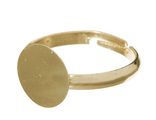 Основа для кольца, цвет золото, площадка 1,0 см