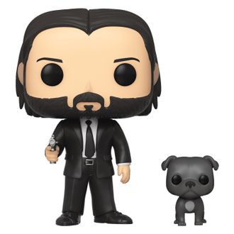 Фигурка Funko POP! Movies John Wick John (Black Suit) witch Dog