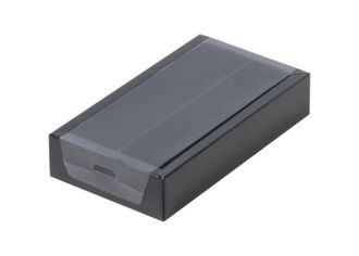 Коробка на 8 конфет с пластиковой прозрачной крышкой, 18*10*3 см, Черная (50050)