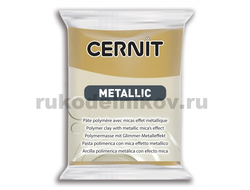 полимерная глина Cernit Metallic, цвет-rich gold 053 (темное золото), вес-56 грамм