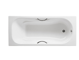 Ванна чугунная 170х70, MALIBU противоскользящее покрытие, отверстие для ручек