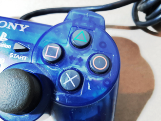 №004 "Ocean Blue" Оригинальный SONY Контроллер для PlayStation 2 PS2 DualShock 2
