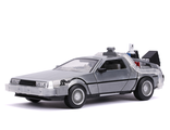 Модель Машинки Hollywood Rides Back to the Future 2 1:24 Time Machine Primer Brushed Raw Metal