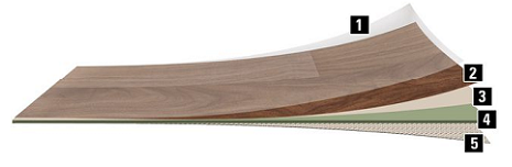 состав полов  PURLINE Wineo 1000 wood Malmoe Pine PL019R