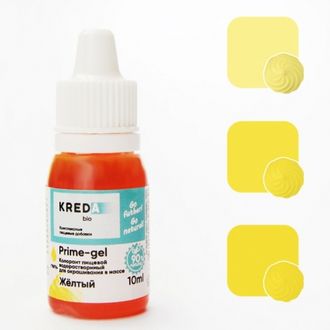 Краситель водорастворимый KREDA, Prime-gel 10 г, Желтый