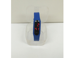 Часы наручные электронные силиконовый браслет, синие (гарантия 14 дней)