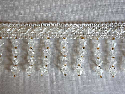 Арт. 535553. Тесьма со стеклярусными подвесками для декорирования портьер и домашнего текстиля