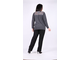 Прямые утепленные брюки для женщин с полными ногами арт. 802-9 (Цвет черный) Размеры 54-78