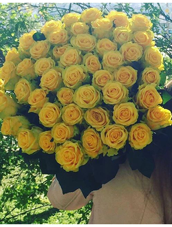 Желтый букет: букет из желтых роз, желтые розы