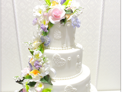 Торт свадебный с цветами (18 кг.)