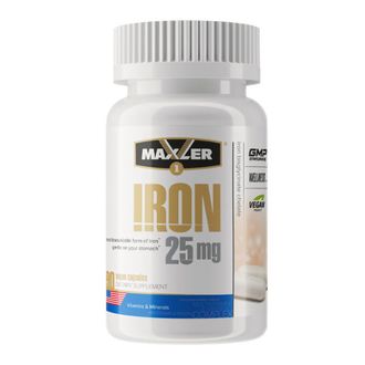 (Maxler) Iron 25 mg Bisglycinate Chelate - (90 капс)