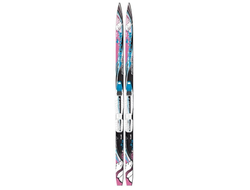 Лыжи беговые для девочек FISCHER SNOWSTAR PINK с креплением