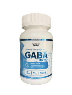 гамма-аминомасляная кислота/GABA 500 MG. (60 капсул) HEALTH FORM