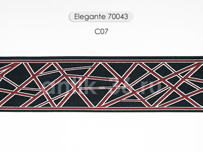 Арт. 70043, серия Elegante. Жаккардовая тесьма с футуристическим дизайном