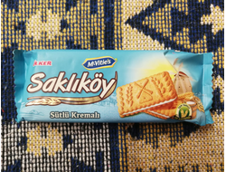 Печенье Saklikoy Sutlu Kremali, 100 гр., Ülker, Турция