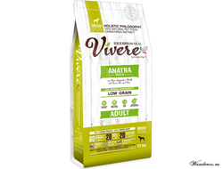 Vivere LOW GRAIN MEDIUM Adult   малозерновой корм для взрослых собак  средних пород  (утка ) 12 кг