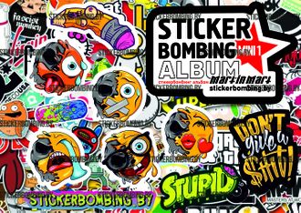 СТИКЕРБУК MINI №1- STICKER BOMBING ALBUM MINI №1