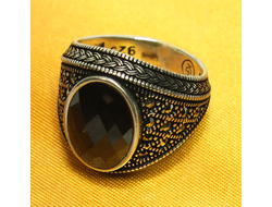 Мужской мусульманский перстень с камнем (Цирконий - Марказит) купить