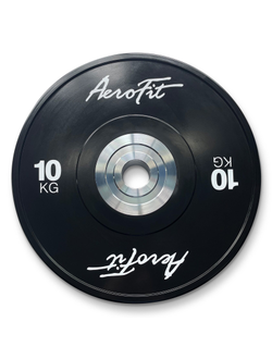Aerofit AFBD 10кг Бамперные диски для кроссфита, черные