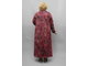 Платье из мягкого трикотажа большого размера Арт. 2332 (Цвет бордовый) Размеры 54-84