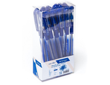 4670006998586 Ручка шариковая Alingar &quot;Stream&quot;,  AL1152, 0,7 мм, синяя, игольчатый наконечник,  24шт/уп,   резиновый грип, шестигранный, тонированный, пластиковый корпус, картонная упак