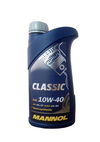 Моторное масло MANNOL Classic SAE 10W40 полусинтетическое 1 л.
