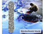 Наклейка на сноуборд Stickerbomb black
