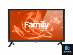 24" Телевизор VEKTA LD-24SR4850BS черный 1366x768, HD READY, 60 Гц, Wi-Fi, SMART TV, Family