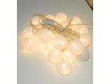 Гирлянда LED Шарики белые, 5 м (гарантия 14 дней)