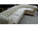 Большой угловой кожаный диван с каретной стяжкой капитоне 2 угол 3 + механизм 140*200 см