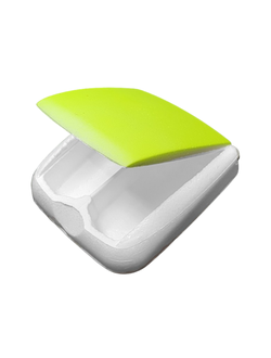 Мотыльница (пенопласт) НН 85*80*28 двойная желт. / (уп-ка 20шт. 680руб)