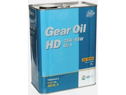 Масло трансмиссионное GEAR OIL HD GL-4 75W-85 (Kixx Geartec FF GL-4 75W-85) полусинтетическое 4 л.