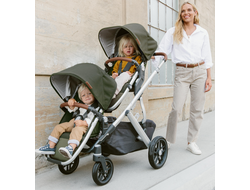 Коляска для погодок UPPABaby Vista V2 Hazel Оливковый (люлька 1шт и прогулка 2шт)