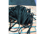 Кожаный шнур (черный, ширина 3мм, толщ. толщ. 1,2-1,4мм) длина от 100 до 160см необработ