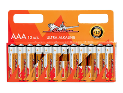 Батарейки AIRLINE LR03/AAA щелочные 12 шт.
