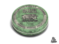 Помада (бриолин) Reuzel Grease Medium Hold зеленая, средняя фиксация, 113 гр