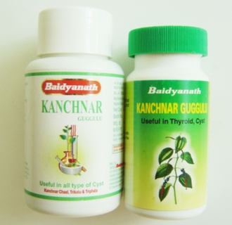 Канчнар гуггул при заболеваниях лимфатической системы (KANCHNAR GUGGULU) Baidyanath, 80 таб.