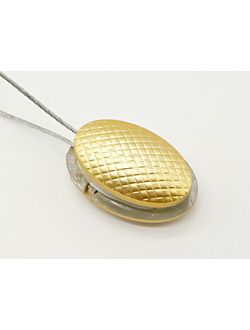 Арт. 2065, овальный магнит на металлическом тросике для штор