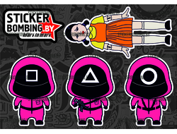 STICKERSHEETS - squid game