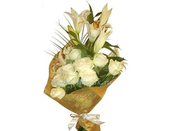 Букет Лилий и белых роз