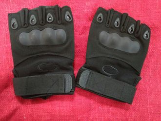 перчатки тактические беспалые(чёрные)