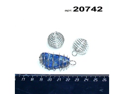 Спираль-ловушка арт.20742: цвет "сталь" - 2,1г - ф 20мм