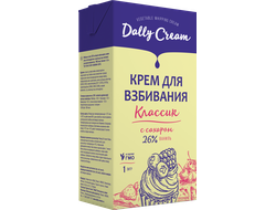 Крем на растительных маслах "Dally Cream", 26%, 1 л (Ваниль)