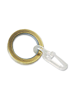 Кольцо плоское с пластиком и крючком(бесшумное), 16 мм