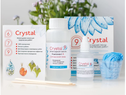 Crystal 9 эпоксидная смола двухкомпонентная (прозрачная), 150 грамм