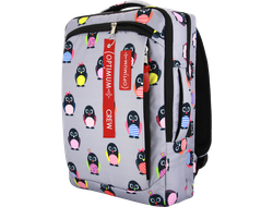 Рюкзак сумка для ноутбука 15.6 - 17.3 дюймов Optimum, пингвины