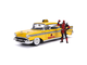 Набор Hollywood Rides Машинка с Фигуркой 2.75&quot; 1:241957 Chevy Bel Air-Hard Top with Deadpool Figure